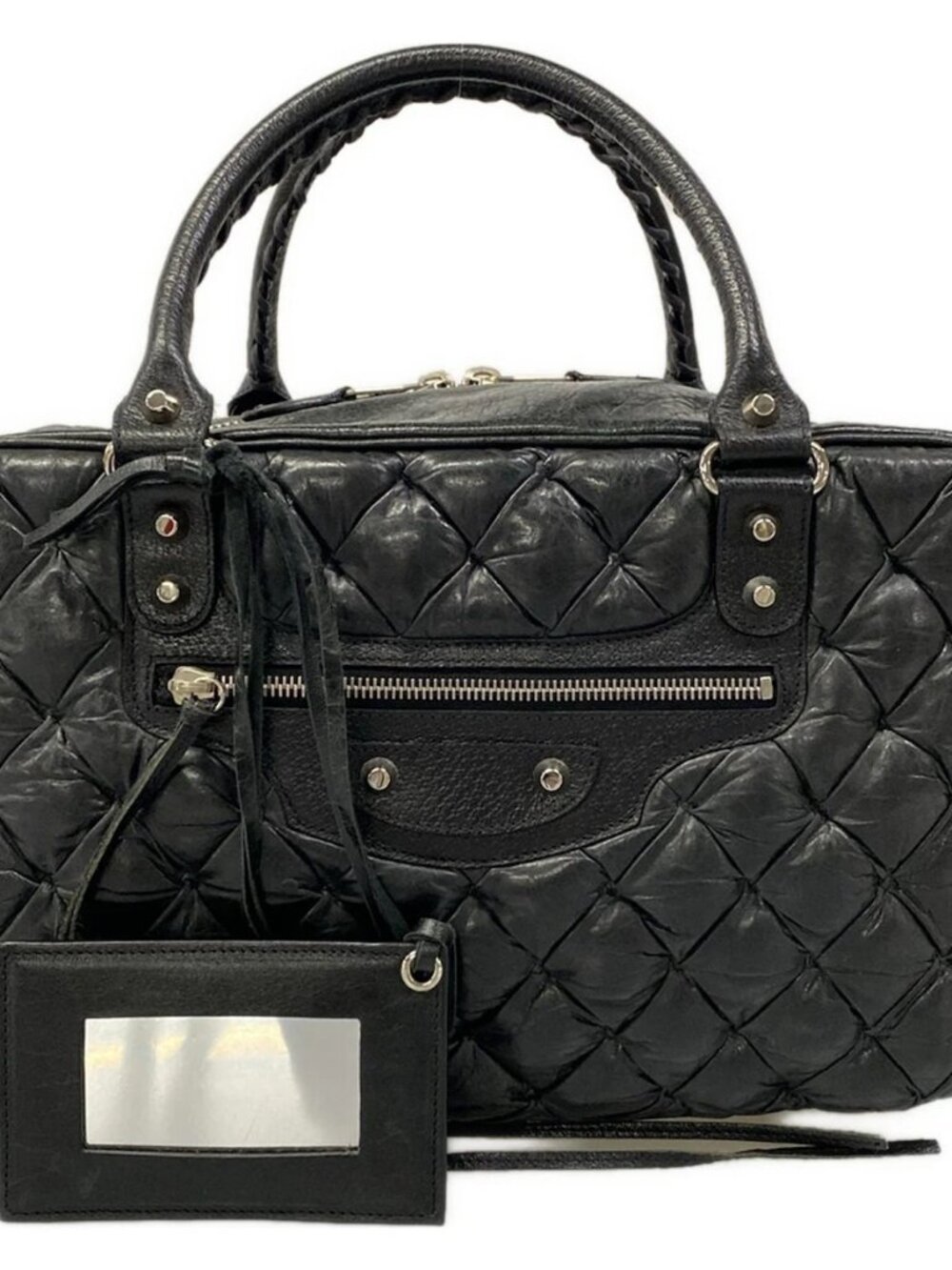 BALENCIAGA The Matelasse 168031 Black Leather Handbag - Picture 1 of 15